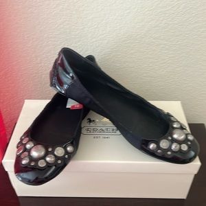 Coach Venus Embellished Ballet Flats